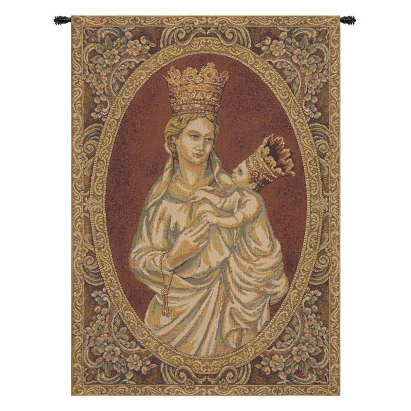 Madonna from Trapani Italian Tapestry Wall Hanging