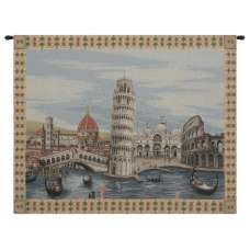 Monuments Italy Italian Tapestry Wall Hanging