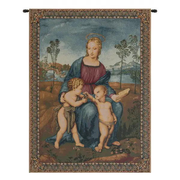 Madonna del Cardellino II Italian Tapestry
