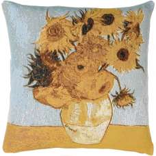 Sunflowers by Van Gogh Decorative Tapestry Pillow