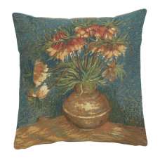 Lilies by Van Gogh Decorative Tapestry Pillow