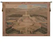 Versailles Castle XVII French Wall Tapestry - 58 in. x 42 in. Wool/cotton/others by Pierre Patel