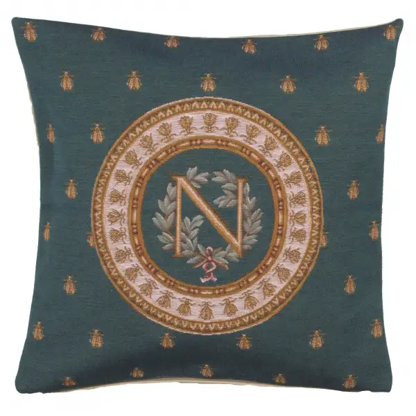 Charlotte Home Furnishing Inc. France Cushion Cover - 18 in. x 18 in. | Blue Napoleon Cushion