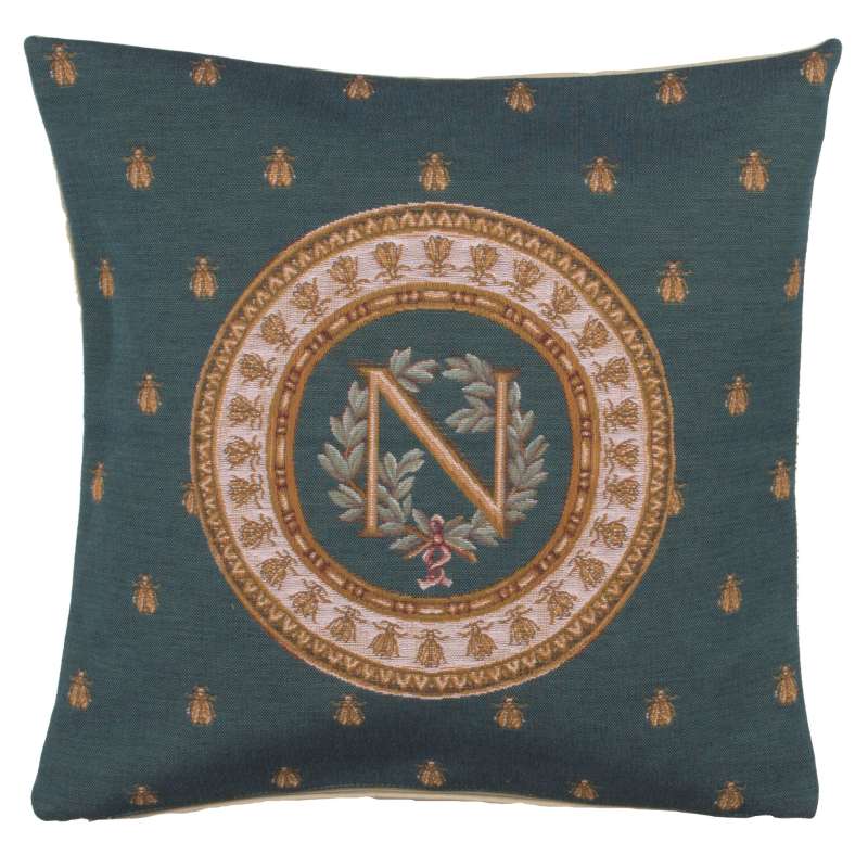 Blue Napoleon French Tapestry Cushion