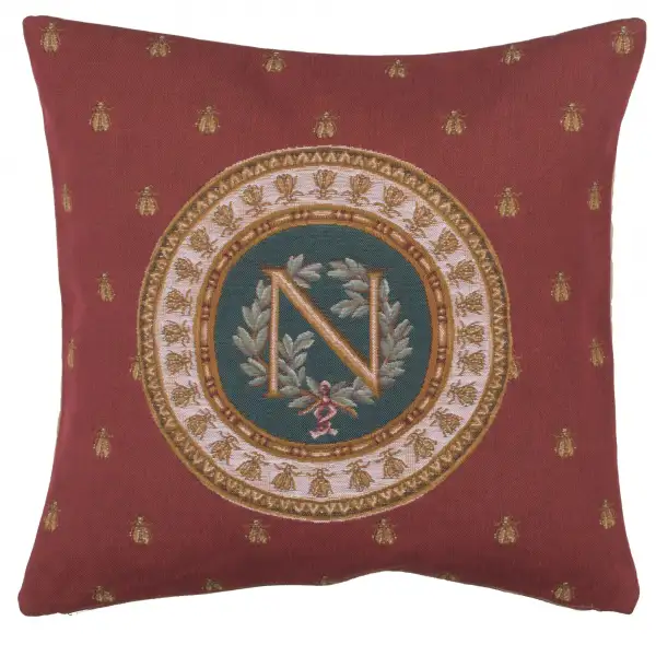 Charlotte Home Furnishing Inc. France Cushion Cover - 18 in. x 18 in. | Red Napoleon Cushion