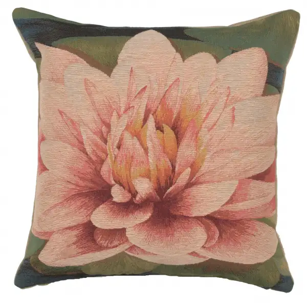 Charlotte Home Furnishing Inc. France Cushion Cover - 19 in. x 19 in. | Water Lilly Flower Cushion