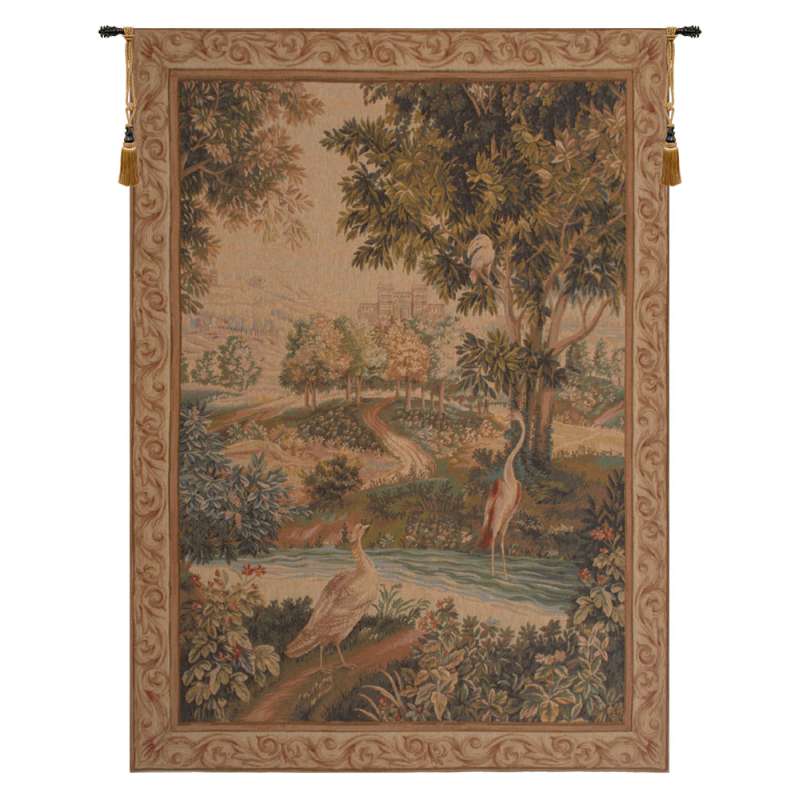 Verdure Aux Oiseaux I French Tapestry Wall Hanging