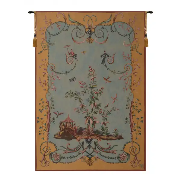 Charlotte Home Furnishing Inc. France Tapestry - 40 in. x 58 in. Jean Pillement | Chinoiseries II French Wall Tapestry
