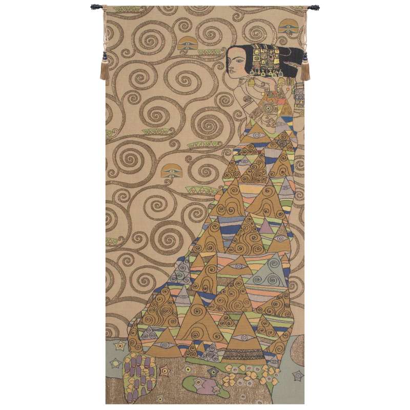 L'Attente Klimt a Droite Clair French Tapestry