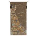 L'Attente Klimt a Gauche Fonce European Tapestry Wall hanging
