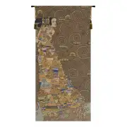 L'Attente Klimt a Gauche Fonce French Wall Tapestry