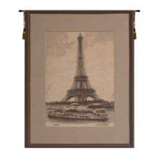 Eiffel Tower IV European Tapestry Wall hanging