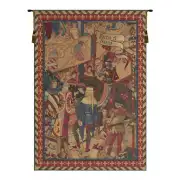 Le Tournai I Vertical French Wall Tapestry