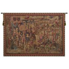 Le Tournai Horizontal French Tapestry Wall Hanging