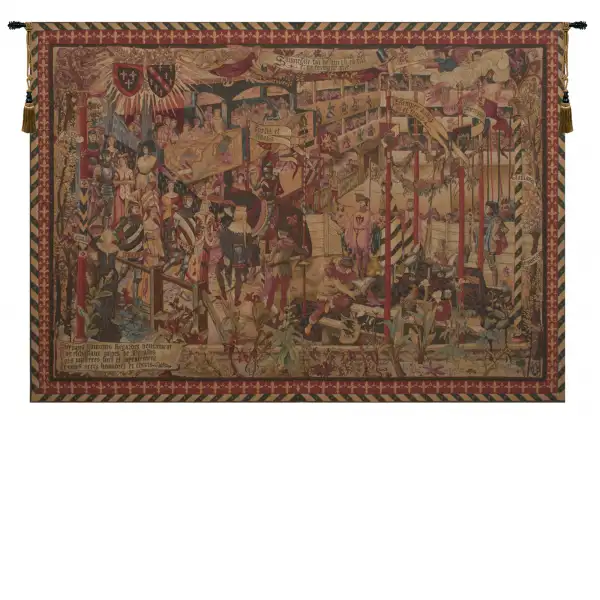 Le Tournai Horizontal French Wall Tapestry