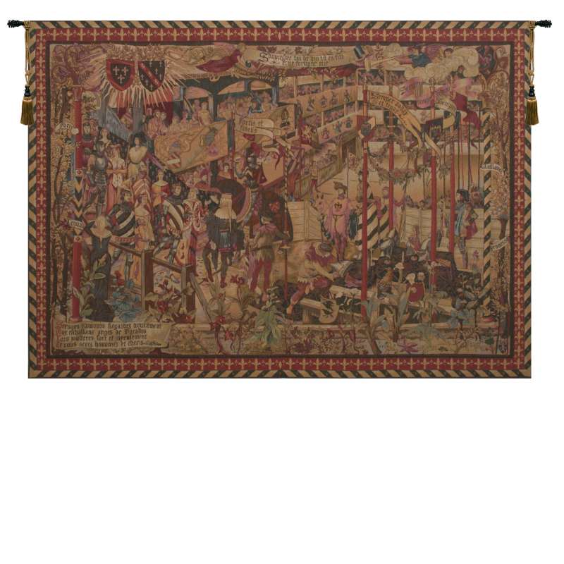 Le Tournai Horizontal French Tapestry Wall Hanging