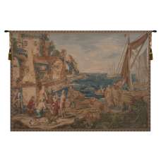 Return of Peche French Tapestry Wall Hanging