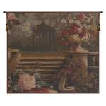Bouquet at the Gazebo European Tapestry Wall hanging
