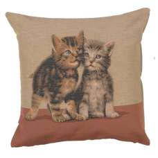 Two Kittens European Cushion Cover