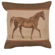 Horse Belt Cushion - 19 in. x 19 in. Cotton by Charlotte Home Furnishings