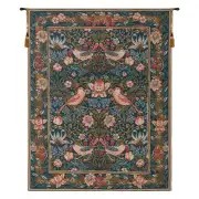 Birds Face To Face I French Wall Tapestry - 19 in. x 26 in. Cotton/Viscose/Polyester by William Morris