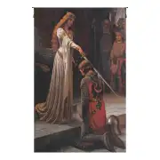 Accolade Without Border Belgian Tapestry Wall Hanging - 38 in. x 51 in. Cotton/Viscose/Polyester by Edmund Blair Leighton