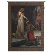 Accolade With Border Belgian Tapestry Wall Hanging
