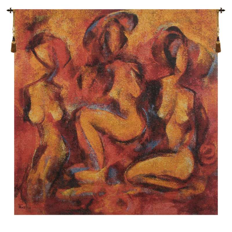 Africa Flanders Belgian Tapestry Wall Hanging