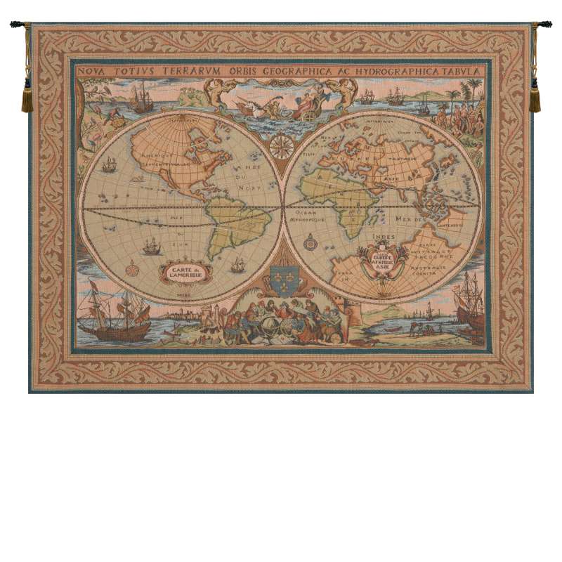 Maritime Map French Tapestry