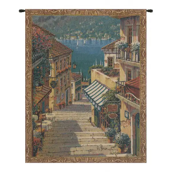 Bellagio Village Mini Belgian Tapestry Wall Hanging