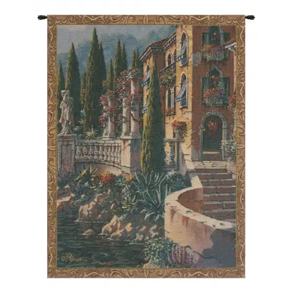 Charlotte Home Furnishing Inc. Belgium Tapestry - 20 in. x 26 in. Robert Pejman | Morning Reflections Mini