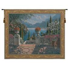 Italian Terrace Belgian Tapestry Wall Hanging