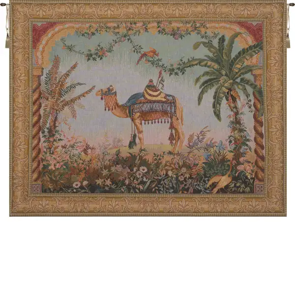 Charlotte Home Furnishing Inc. France Tapestry - 32 in. x 25 in. Jean-Baptiste Huet | The Camel French Wall Tapestry