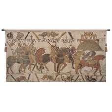 Bayeux Mont St Michael Belgian Tapestry Wall Hanging
