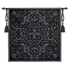 Halloween Scroll Black Holiday Tapestry Wall Hanging