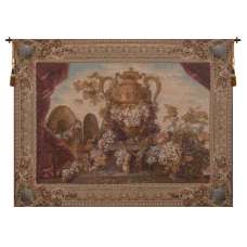 Vase and Raisins French Tapestry Wall Hanging