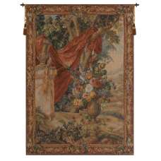 Bouquet Au Drape I European Tapestry Wall hanging
