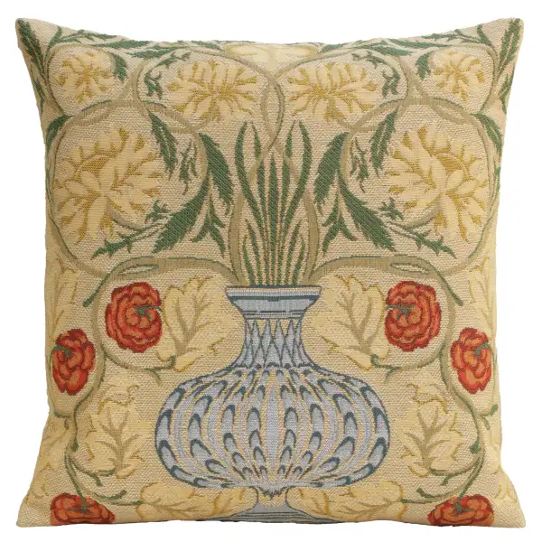 The Rose William Morris Belgian Sofa Pillow Cover