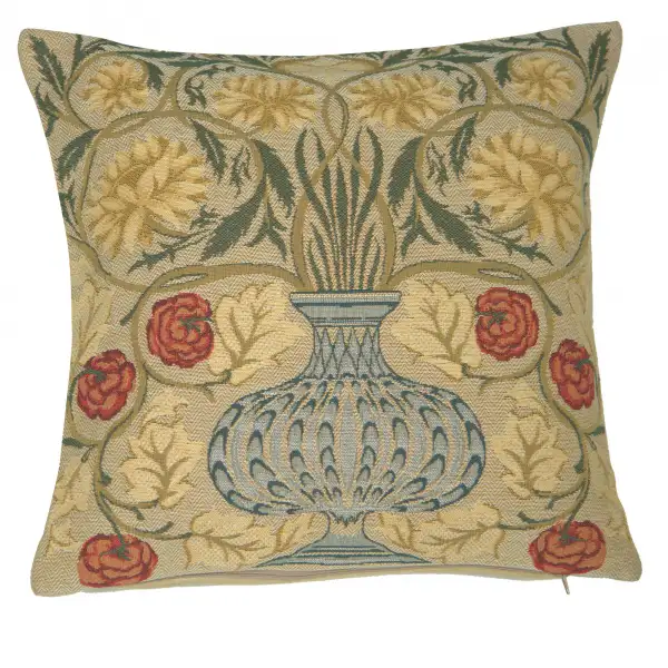 The Rose William Morris Belgian Sofa Pillow Cover