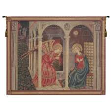 Annunciation with gold lurex European Tapestries