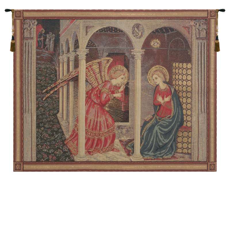 Annunciation with gold lurex European Tapestries