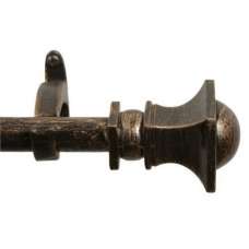 Square Antique Black Rod 28-48" Tapestry Hanging Rod