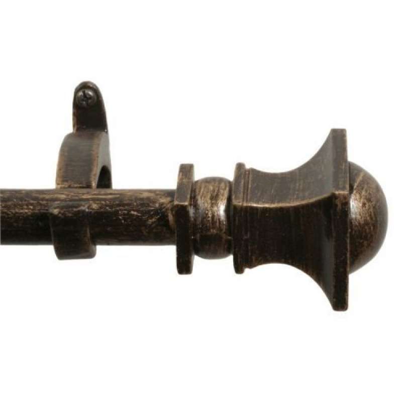Square Antique Black Rod 28-48" Tapestry Rod