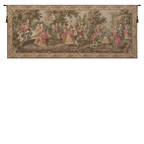 Society in the Park Belgian Tapestry Wall Hanging