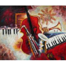 Instruments Of Music I Canvas Oil Painting