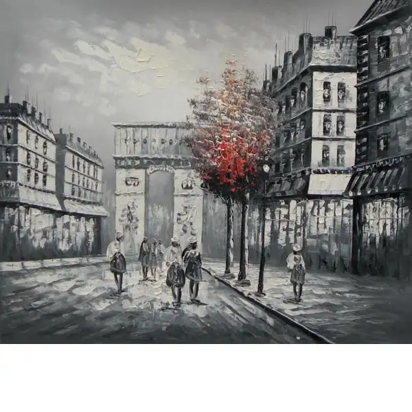 Paris Street Canvas Oil Painting