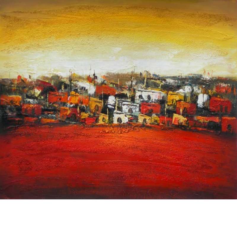 Old Town Canvas Oil Painting