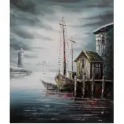 Heading to Port Canvas Oil Painting