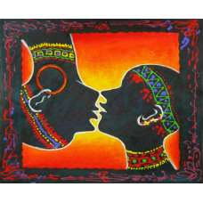 Silhouettes of Love Canvas Oil Painting