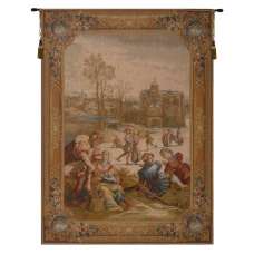 Les Patineurs European Tapestry Wall hanging